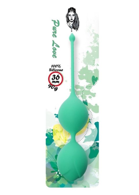 Silicone Kegel Balls 36mm 90g Green - B - Series Silicone Kegel Balls 36mm 90g Green - B - Series