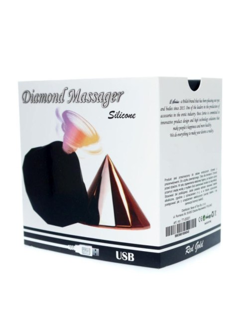 Stymulator-Diamond Air Massager USB 7 Function Red Gold Stymulator-Diamond Air Massager USB 7 Function Red Gold