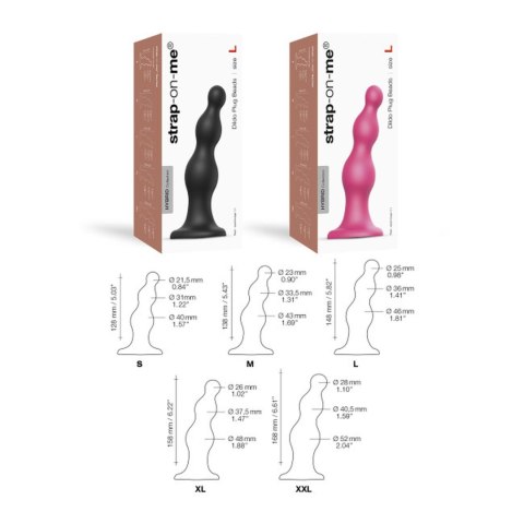 DILDO PLUG BEADS BLACK - S DILDO PLUG BEADS BLACK - S