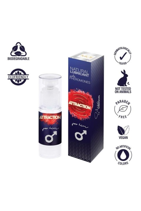 Attraction - Lubrykant z feromonami - LUBRICANT WITH PHEROMONES ATTRACTION FOR HIM 50 ML Attraction - Lubrykant z feromonami - LUBRICANT WITH PHEROMONES ATTRACTION FOR HIM 50 ML