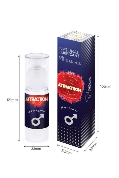 Attraction - Lubrykant z feromonami - LUBRICANT WITH PHEROMONES ATTRACTION FOR HIM 50 ML Attraction - Lubrykant z feromonami - LUBRICANT WITH PHEROMONES ATTRACTION FOR HIM 50 ML