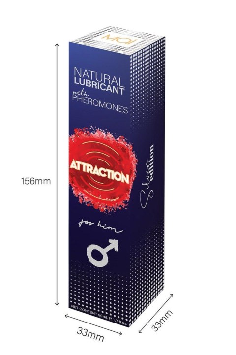 Attraction - Lubrykant z feromonami - LUBRICANT WITH PHEROMONES ATTRACTION FOR HIM 50 ML Attraction - Lubrykant z feromonami - LUBRICANT WITH PHEROMONES ATTRACTION FOR HIM 50 ML