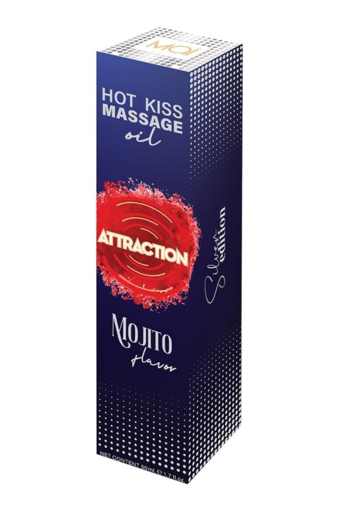 Attraction - Rozgrzewający olejek do masażu - MASSAGE OIL ATTRACTION MOJITO BALM 50 ML Attraction - Rozgrzewający olejek do masażu - MASSAGE OIL ATTRACTION MOJITO BALM 50 ML