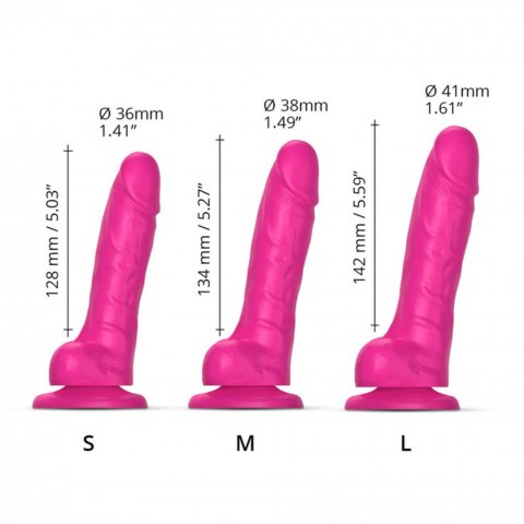 SLIDING SKIN REALISTIC DILDO FUSHIA M SLIDING SKIN REALISTIC DILDO FUSHIA M