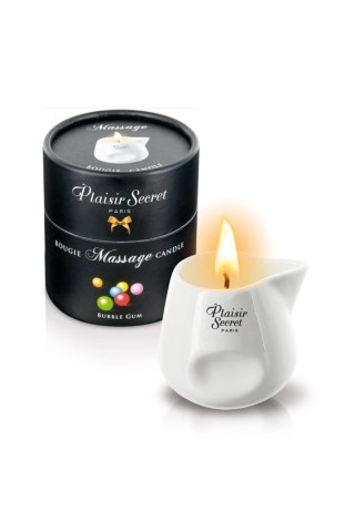 Plaisir Secret - Świeca do masażu - BUBBLE GUM MASSAGE CANDLE 80ML