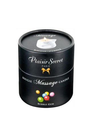 Plaisir Secret - Świeca do masażu - BUBBLE GUM MASSAGE CANDLE 80ML