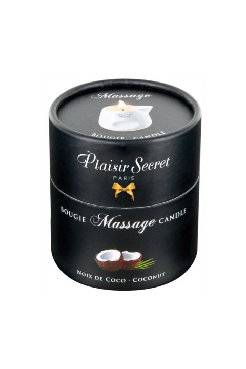 Plaisir Secret - Świeca do masażu - COCONUT MASSAGE CANDLE 80ML Plaisir Secret - Świeca do masażu - COCONUT MASSAGE CANDLE 80ML