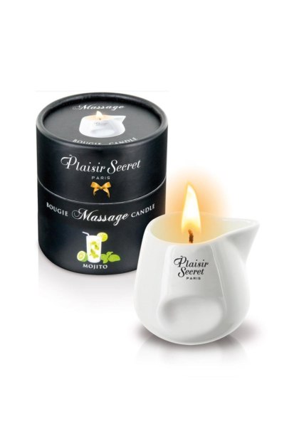 Plaisir Secret - Świeca do masażu - MOJITO MASSAGE CANDLE 80ML