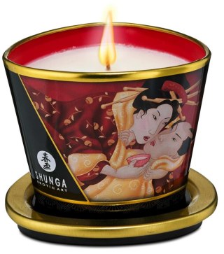 Shunga - Świeca do masażu - Massage Candle Strawberry Sparkling Wine