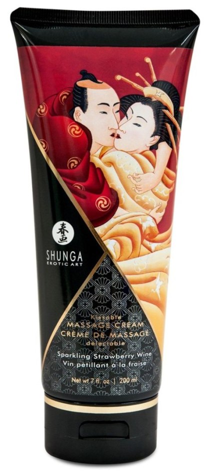 Shunga - Krem do masażu - Massage Cream Sparkling Strawberry Wine