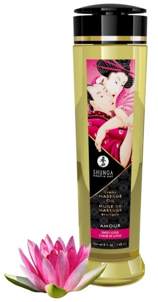 Shunga - Olejek do masażu - Massage Oil Amour SWEET LOTUS
