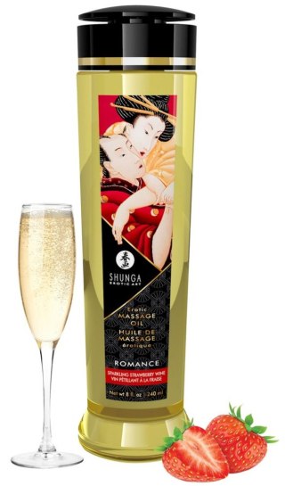 Shunga - Olejek do masażu - Massage Oil Romance STRAWBERY WINE