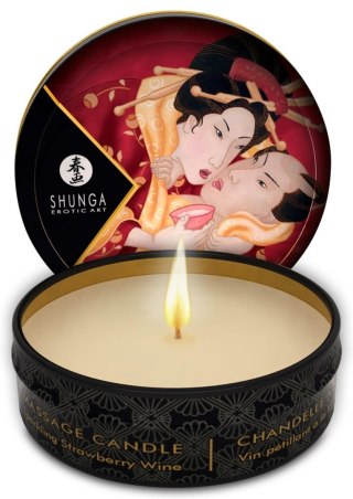 Shunga - Świeca do masażu - Mini Massage Candle Strawberry Sparkling Wine