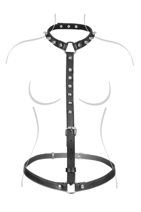 SEXY BUST HARNESS WITH SPIKES SEXY BUST HARNESS WITH SPIKES