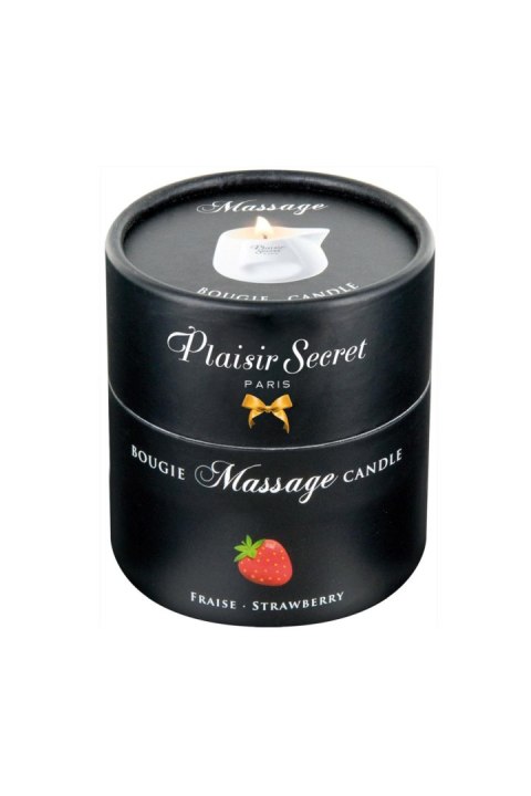 Plaisir Secret - Świeca do masażu - STRAWBERRY MASSAGE CANDLE 80ML