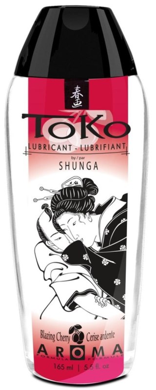 Shunga - Lubrykant smakowy na bazie wody - Aroma Blazing Cherry 165 ml