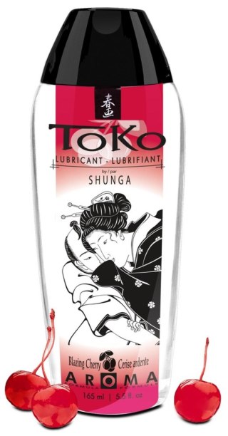 Shunga - Lubrykant smakowy na bazie wody - Aroma Blazing Cherry 165 ml