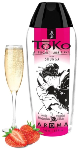 Shunga - Lubrykant smakowy na bazie wody - Aroma Strawberry Sparkling Wine