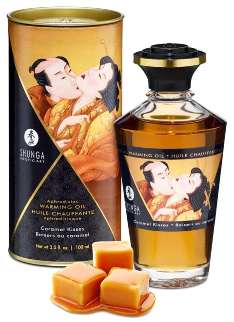 Shunga - Rozgrzewający olejek do masażu - Warming Oil Caramel Kisses Shunga - Rozgrzewający olejek do masażu - Warming Oil Caramel Kisses