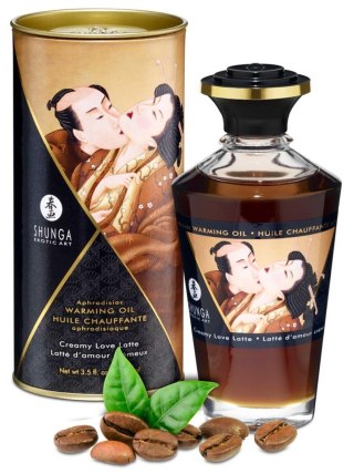 Shunga - Rozgrzewający olejek do masażu - Warming Oil Creamy Love Latte