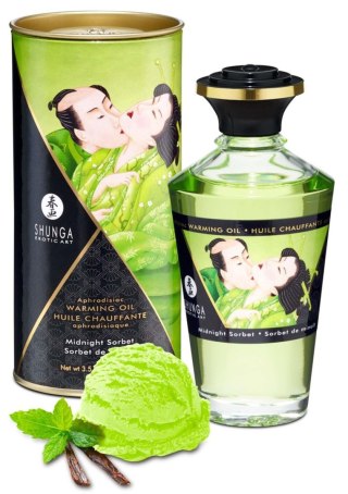 Shunga - Rozgrzewający olejek do masażu - Warming Oil Midnight Sorbet