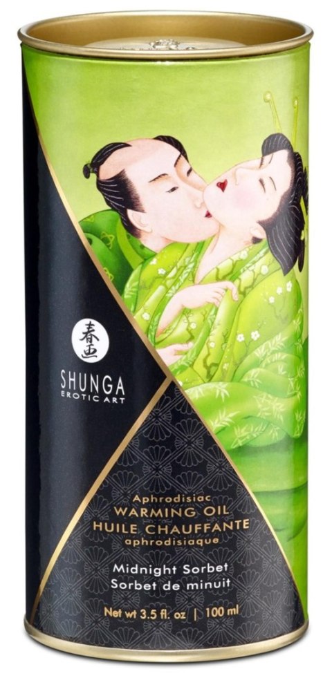 Shunga - Rozgrzewający olejek do masażu - Warming Oil Midnight Sorbet Shunga - Rozgrzewający olejek do masażu - Warming Oil Midnight Sorbet