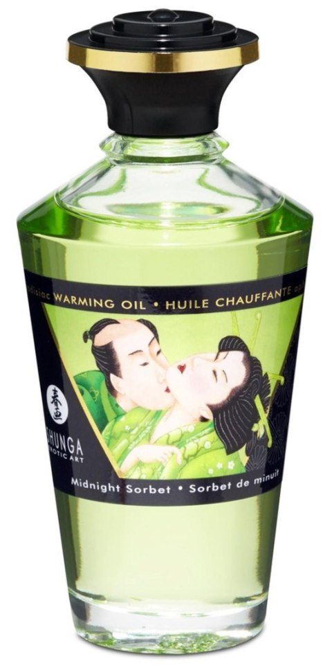 Shunga - Rozgrzewający olejek do masażu - Warming Oil Midnight Sorbet Shunga - Rozgrzewający olejek do masażu - Warming Oil Midnight Sorbet