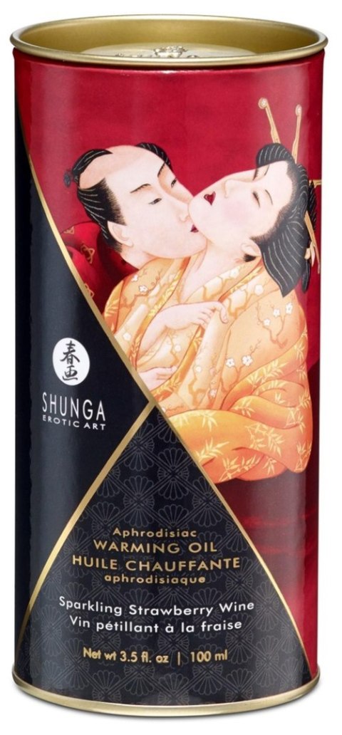 Shunga - Rozgrzewający olejek do masażu - Warming Oil Sparkling Strawberry Wine Shunga - Rozgrzewający olejek do masażu - Warming Oil Sparkling Strawberry Wine