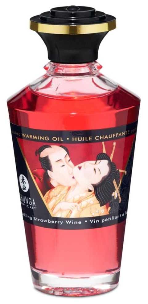Shunga - Rozgrzewający olejek do masażu - Warming Oil Sparkling Strawberry Wine Shunga - Rozgrzewający olejek do masażu - Warming Oil Sparkling Strawberry Wine