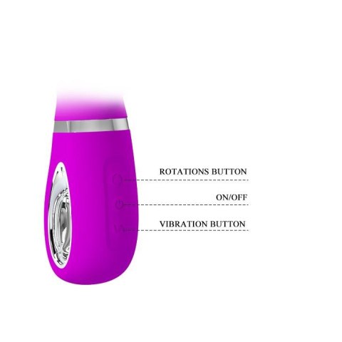 PRETTY LOVE - TERNENCE USB PURPLE 4 rot. 12 vibration PRETTY LOVE - TERNENCE USB PURPLE 4 rot. 12 vibration