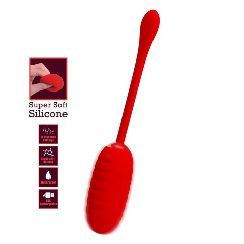 PRETTY LOVE - KIRK EGG Red 12 function vibrations PRETTY LOVE - KIRK EGG Red 12 function vibrations