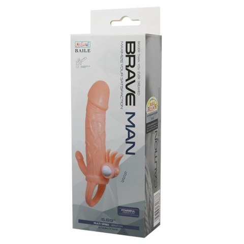BAILE - BRAVE MAN SKIN 6,69"" MULTI-SPEED vibration BAILE - BRAVE MAN SKIN 6,69"" MULTI-SPEED vibration