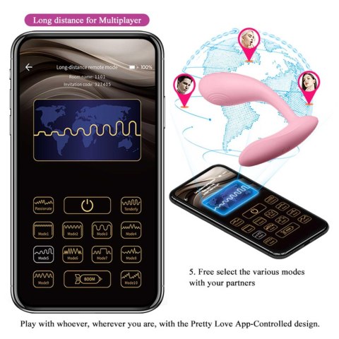 PRETTY LOVE - Baird, 12 vibration functions Mobile APP Long-distance Control PRETTY LOVE - Baird, 12 vibration functions Mobile APP Long-distance Control