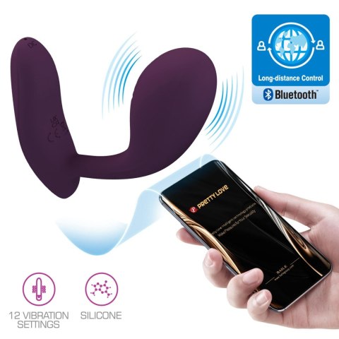 PRETTY LOVE - Baird Purple, 12 vibration functions Mobile APP Long-distance Control PRETTY LOVE - Baird Purple, 12 vibration functions Mobile APP Long-distance Control