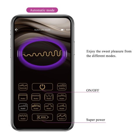 PRETTY LOVE - Baird Purple, 12 vibration functions Mobile APP Long-distance Control PRETTY LOVE - Baird Purple, 12 vibration functions Mobile APP Long-distance Control