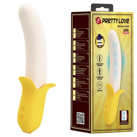 PRETTY LOVE - Banana Greek, 7 vibration functions 3 thrusting settings PRETTY LOVE - Banana Greek, 7 vibration functions 3 thrusting settings
