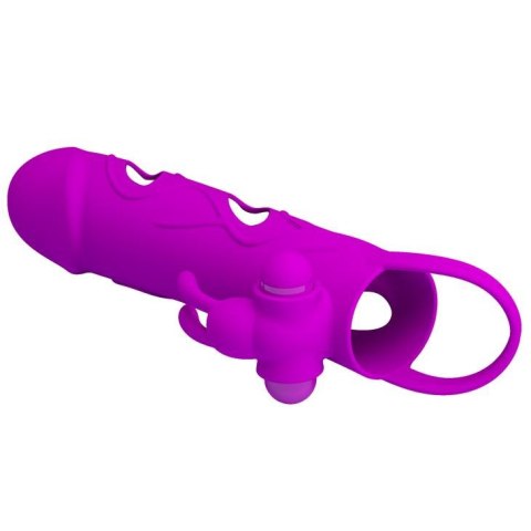 PRETTY LOVE - PENIS SLEEVE WITH BALL STRAP vibration PURPLE PRETTY LOVE - PENIS SLEEVE WITH BALL STRAP vibration PURPLE