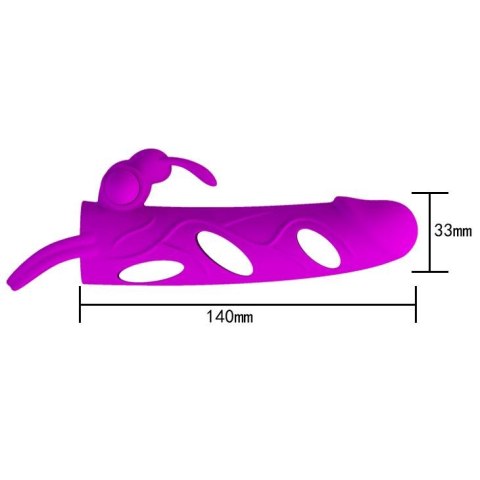 PRETTY LOVE - PENIS SLEEVE WITH BALL STRAP vibration PURPLE PRETTY LOVE - PENIS SLEEVE WITH BALL STRAP vibration PURPLE