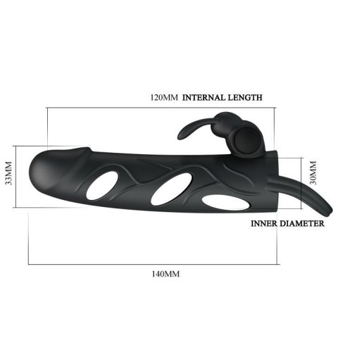 PRETTY LOVE - PENIS SLEEVE WITH BALL STRAP vibration PRETTY LOVE - PENIS SLEEVE WITH BALL STRAP vibration