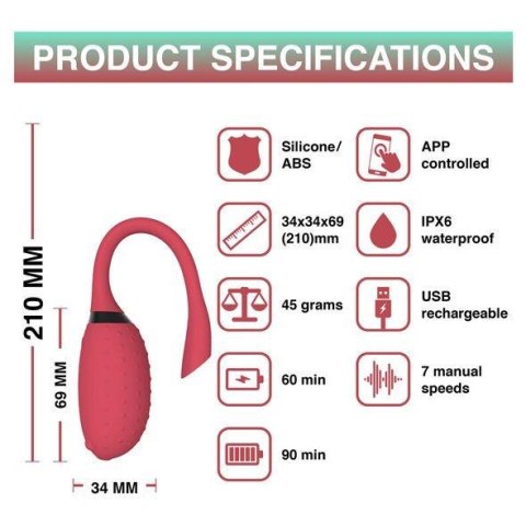 Magic Motion - Fugu Smart Wearable Vibrator Red Magic Motion - Fugu Smart Wearable Vibrator Red