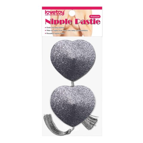 Lovetoy - Nasutniki - Reusable Glitter Heart Tassel Nipple Pasties Lovetoy - Nasutniki - Reusable Glitter Heart Tassel Nipple Pasties