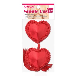 Lovetoy - Nasutniki - Reusable Red Heart Tassels Nipple Pasties