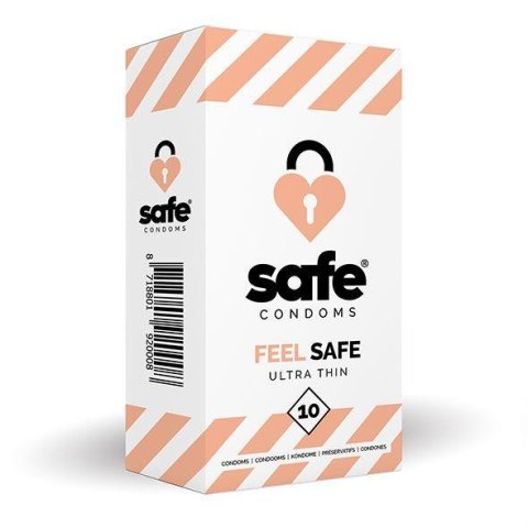 SAFE - Condoms Feel Safe Ultra Thin (10 pcs) SAFE - Condoms Feel Safe Ultra Thin (10 pcs)
