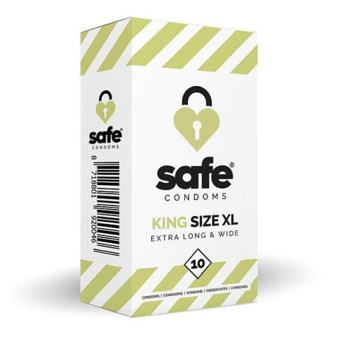 SAFE - Condoms King Size XL Extra Long & Wide (10 pcs) SAFE - Condoms King Size XL Extra Long & Wide (10 pcs)