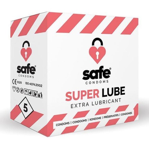 SAFE - Condoms Super Lube Extra Lubricant (5 pcs) SAFE - Condoms Super Lube Extra Lubricant (5 pcs)