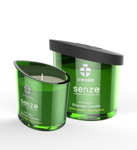 Swede - Świeca do masażu - Senze Arousing Massage Candle Lemon Pepper Eucalyptus Swede - Świeca do masażu - Senze Arousing Massage Candle Lemon Pepper Eucalyptus