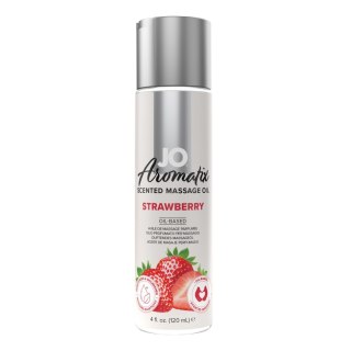 System JO - Olejek do masażu - Aromatix Scented Massage Oil Strawberry 120 ml