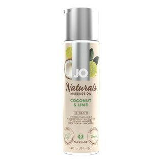System JO - Olejek do masażu - Naturals Massage Oil Coconut & Lime 120 ml