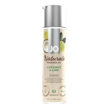 System JO - Olejek do masażu - Naturals Massage Oil Coconut & Lime 120 ml