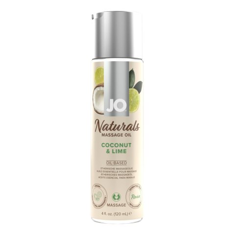 System JO - Olejek do masażu - Naturals Massage Oil Coconut & Lime 120 ml System JO - Olejek do masażu - Naturals Massage Oil Coconut & Lime 120 ml